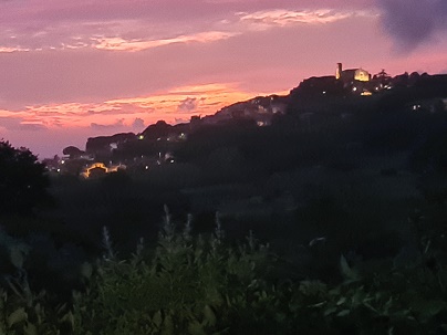 Casale Marittimo PI, evening sky