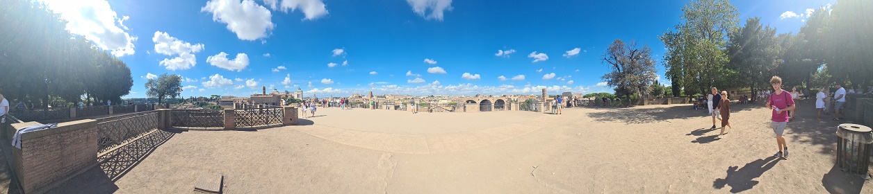 Rome, 24h Hop-On Hop Off: Palatine Hill Viewpoint, 360 degree view